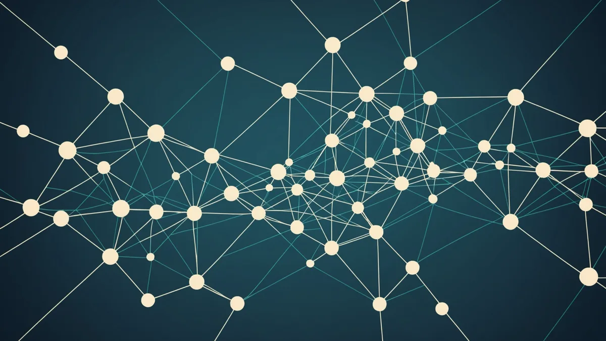 A single node expanding into a network structure with minimal resources